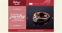 Desktop Screenshot of heritagejeweler.com